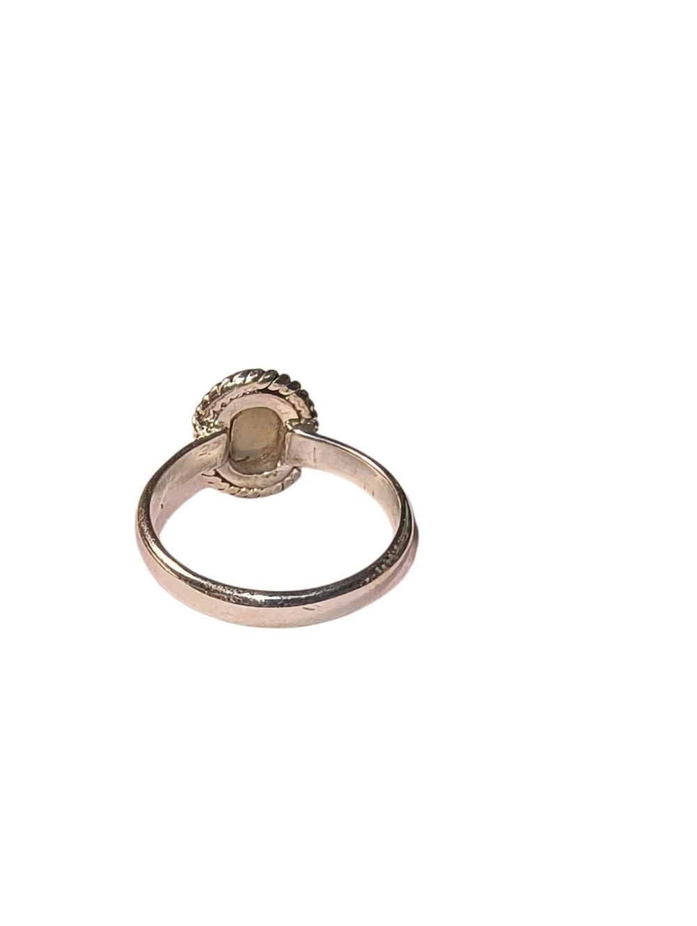 Ethiopian Opal Red Flash Sterling Silver Ring Brand New